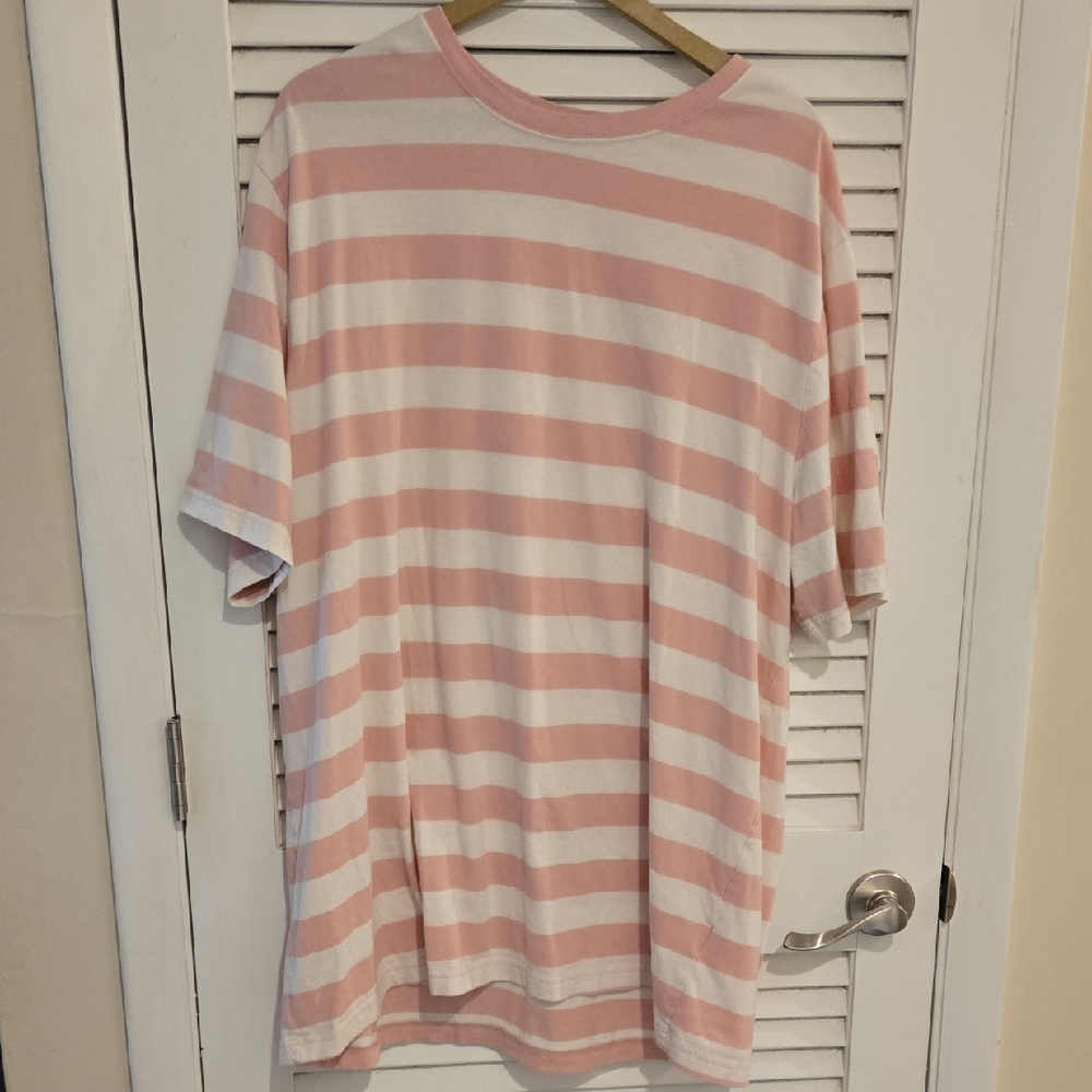 NWOT DXL HB 2XLTPink and White Striped T-Shirt